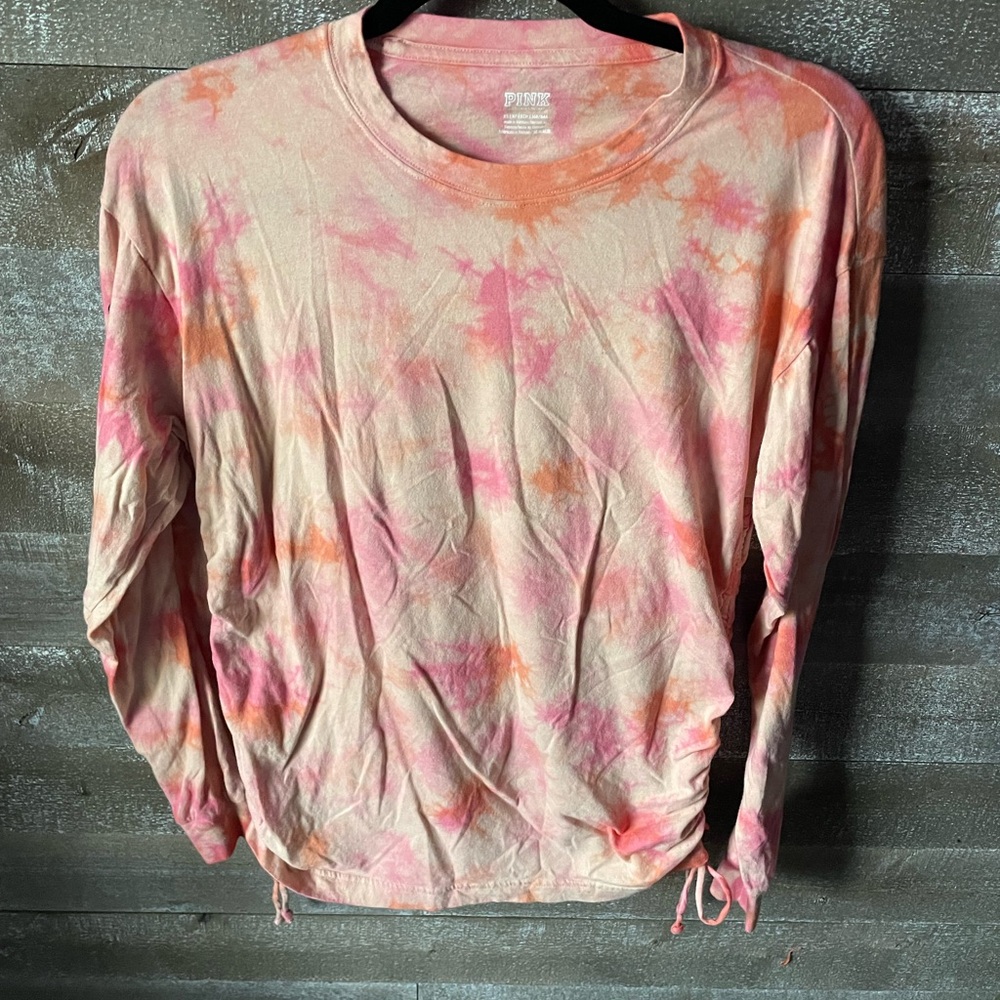 Tie-Dye Long Sleeve Top - PINK Victoria's Secret and Orange